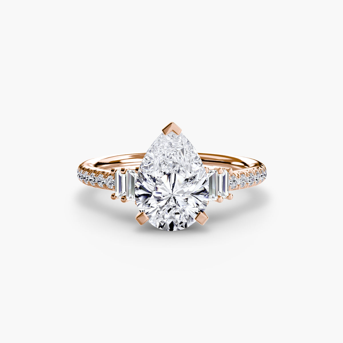 The Estelle Solitaire with Pavé Setting