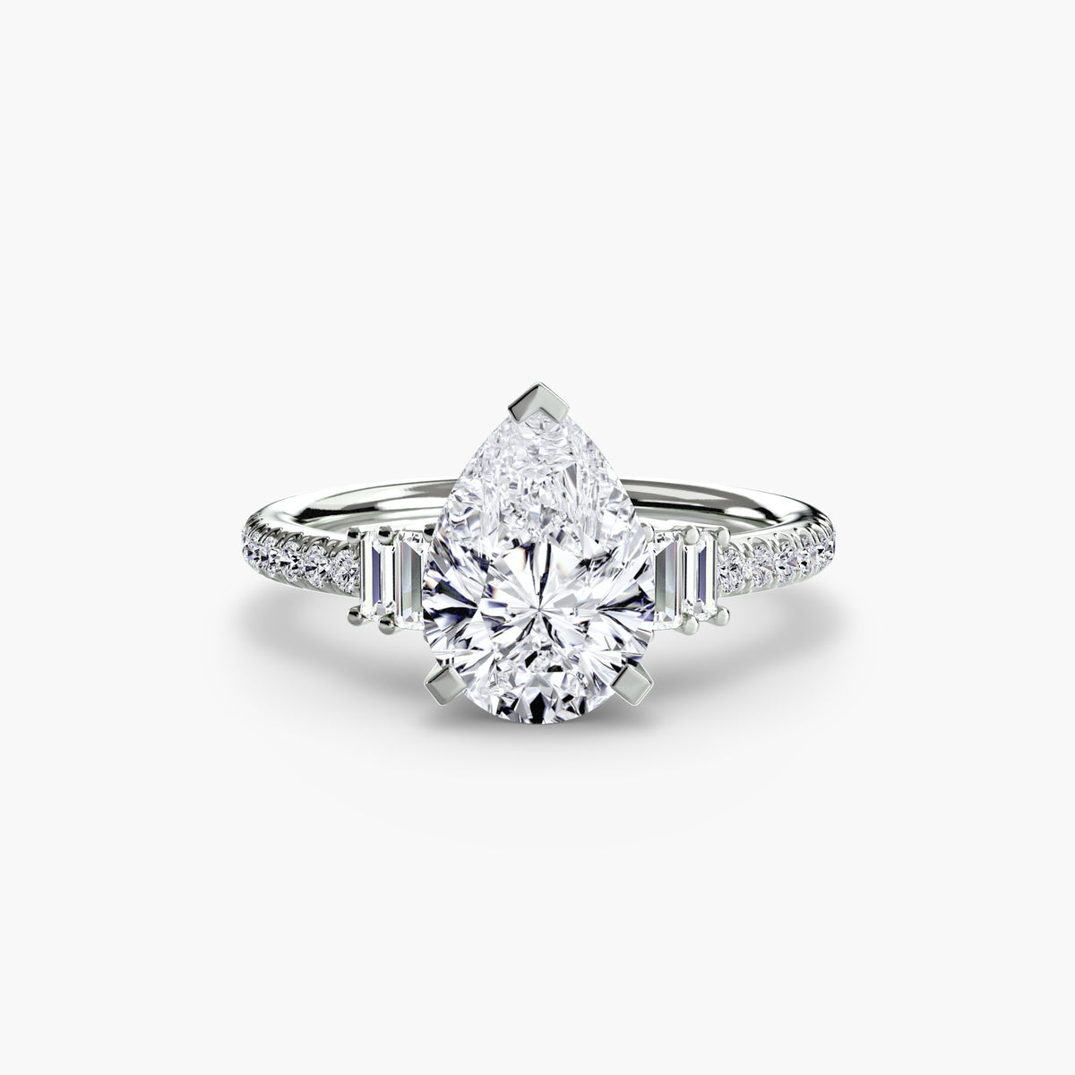 The Estelle Solitaire with Pavé Setting