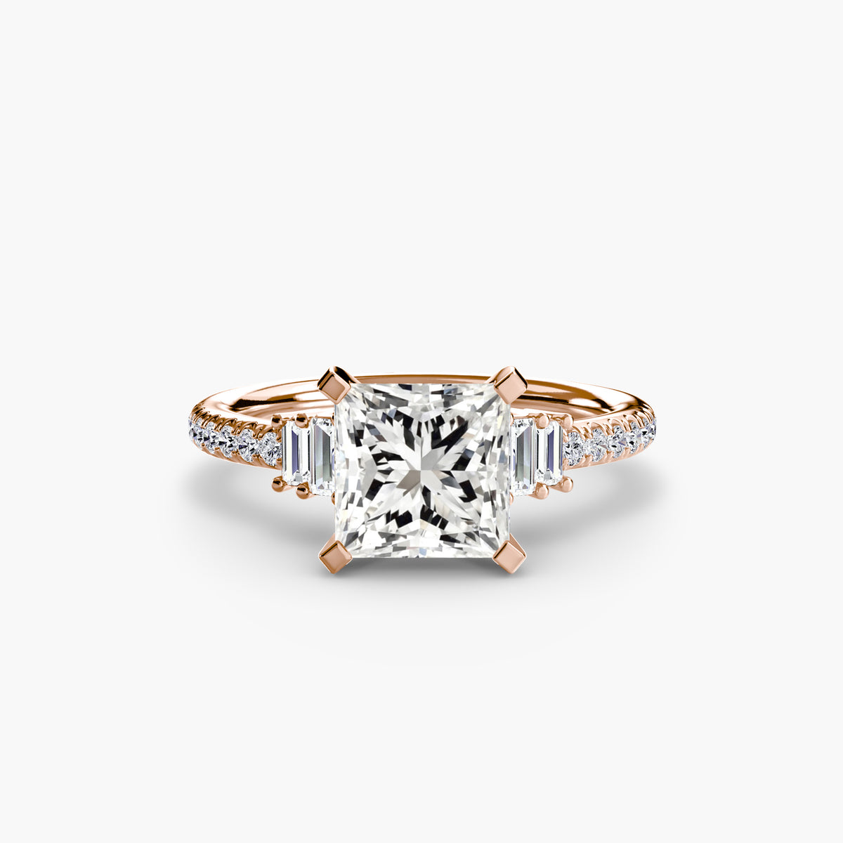 The Estelle Solitaire with Pavé Setting
