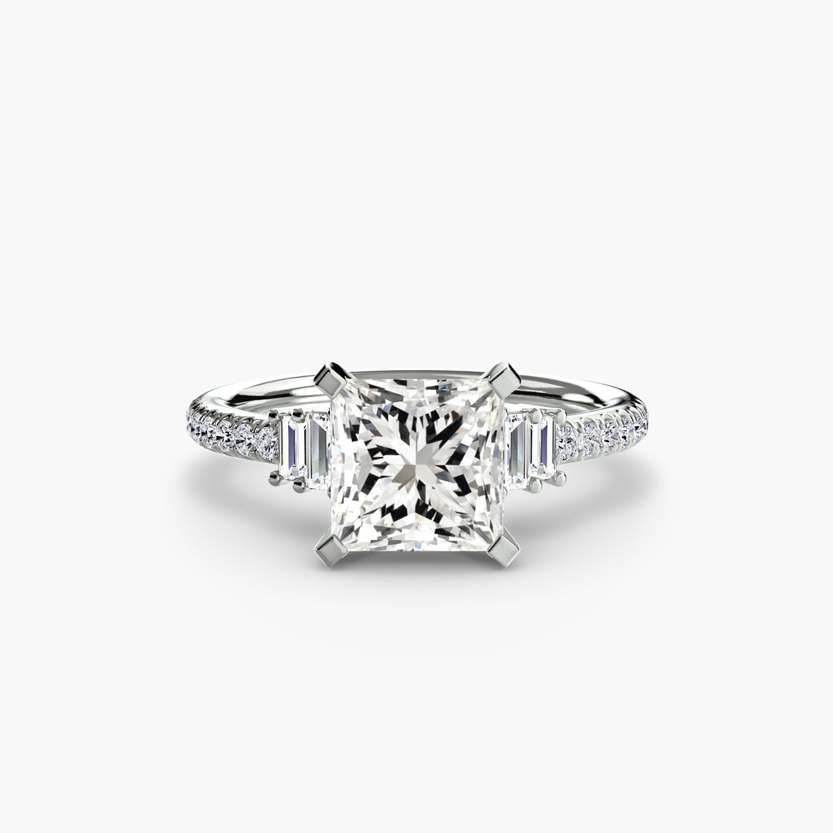 The Estelle Solitaire with Pavé Setting