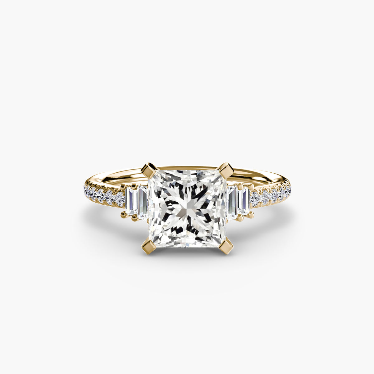 The Estelle Solitaire with Pavé Setting