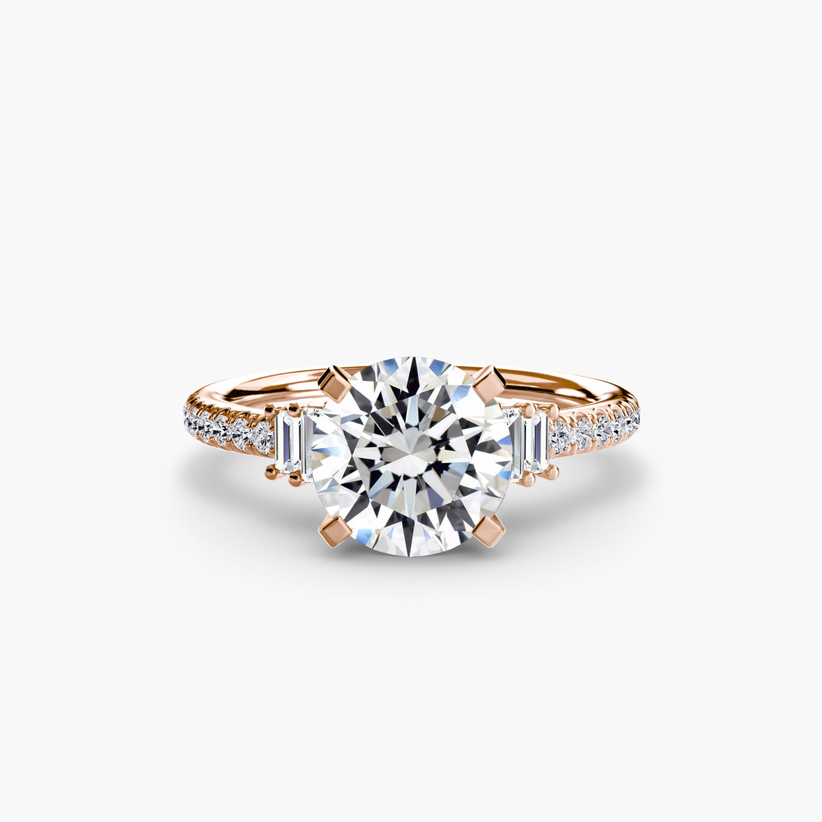 The Estelle Solitaire with Pavé Setting