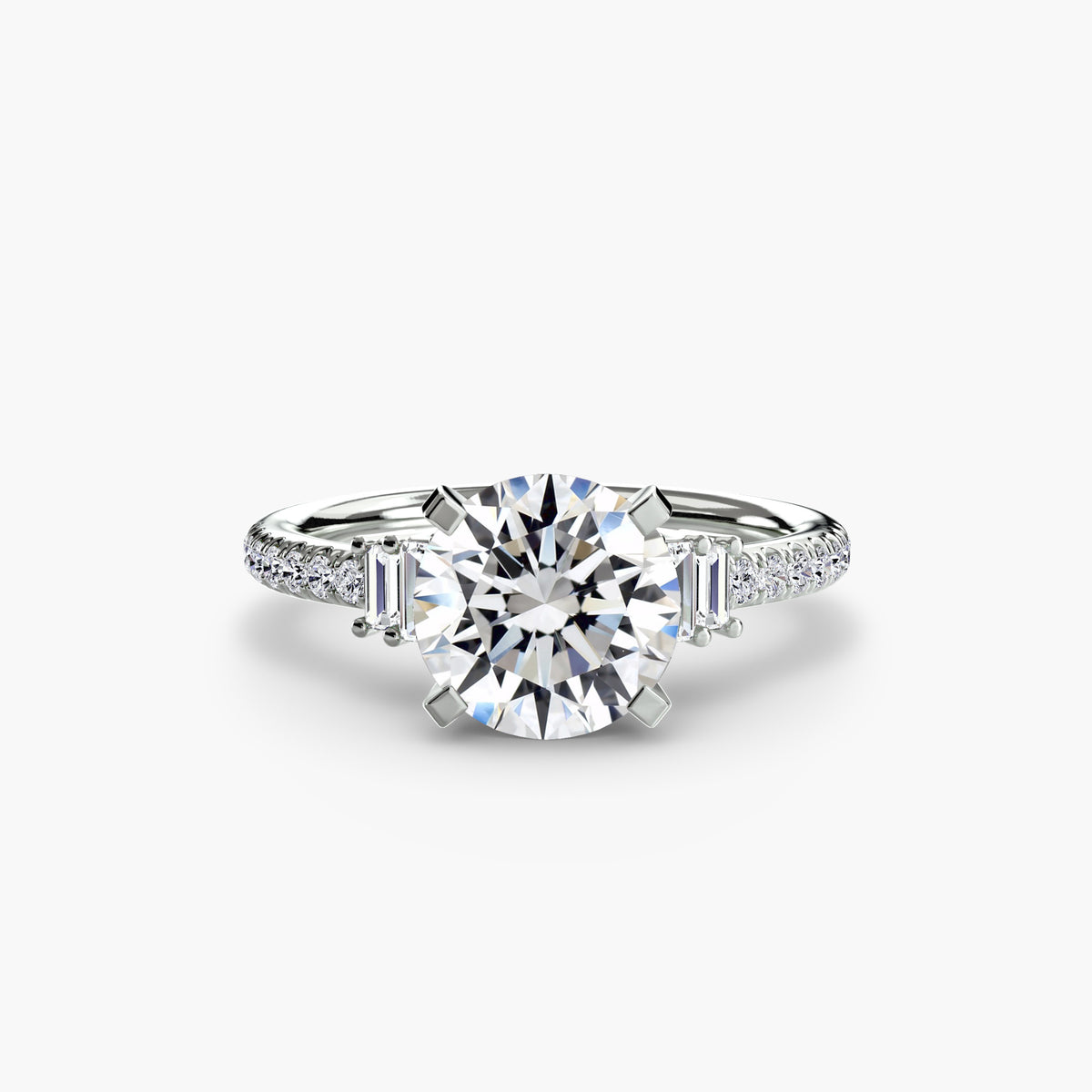 The Estelle Solitaire with Pavé Setting