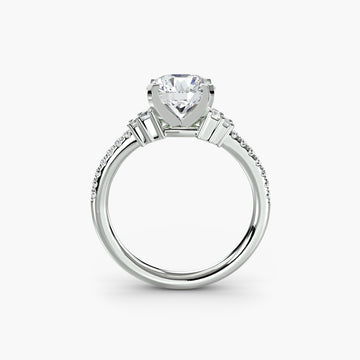 The Estelle Solitaire with Pavé Setting