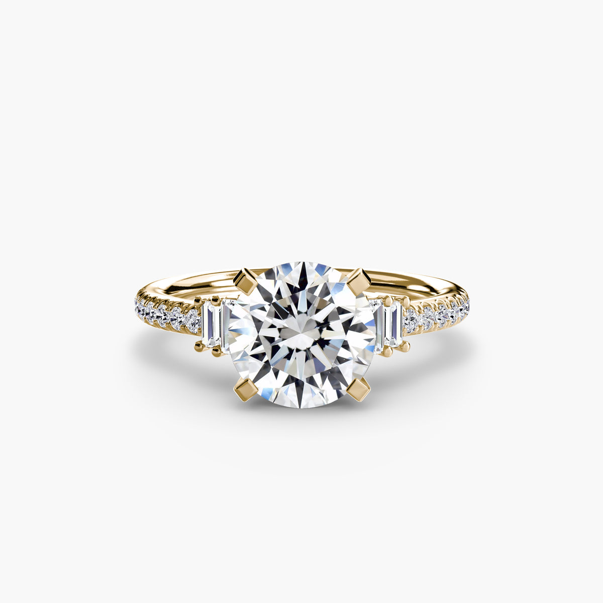 The Estelle Solitaire with Pavé Setting