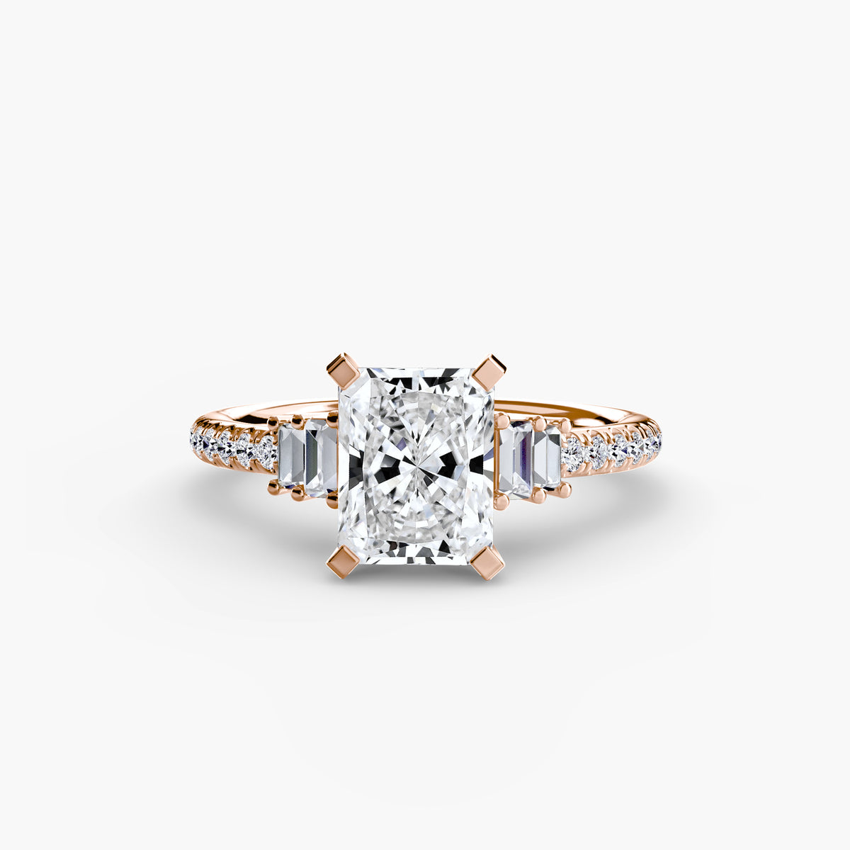 The Estelle Solitaire with Pavé Setting