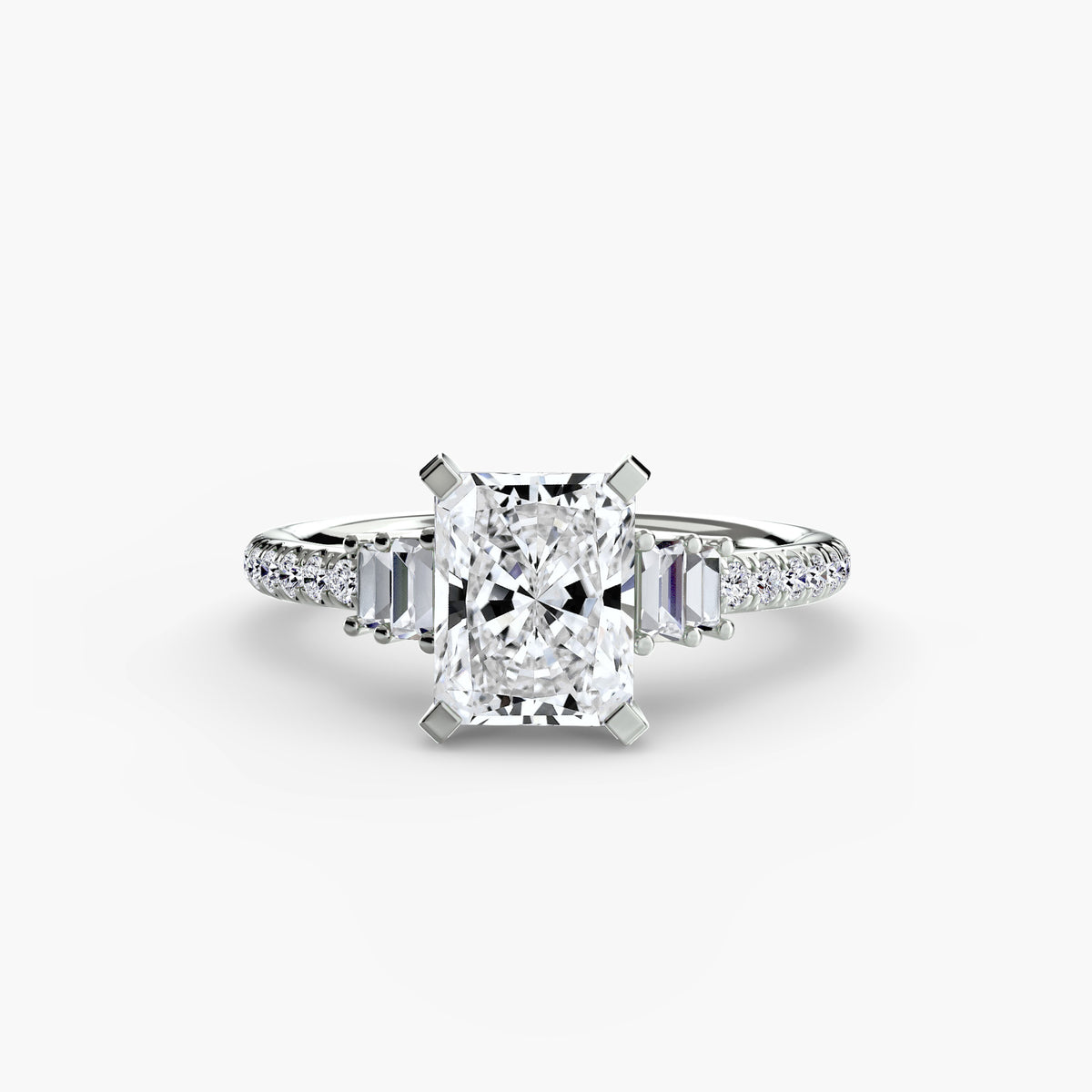 The Estelle Solitaire with Pavé Setting