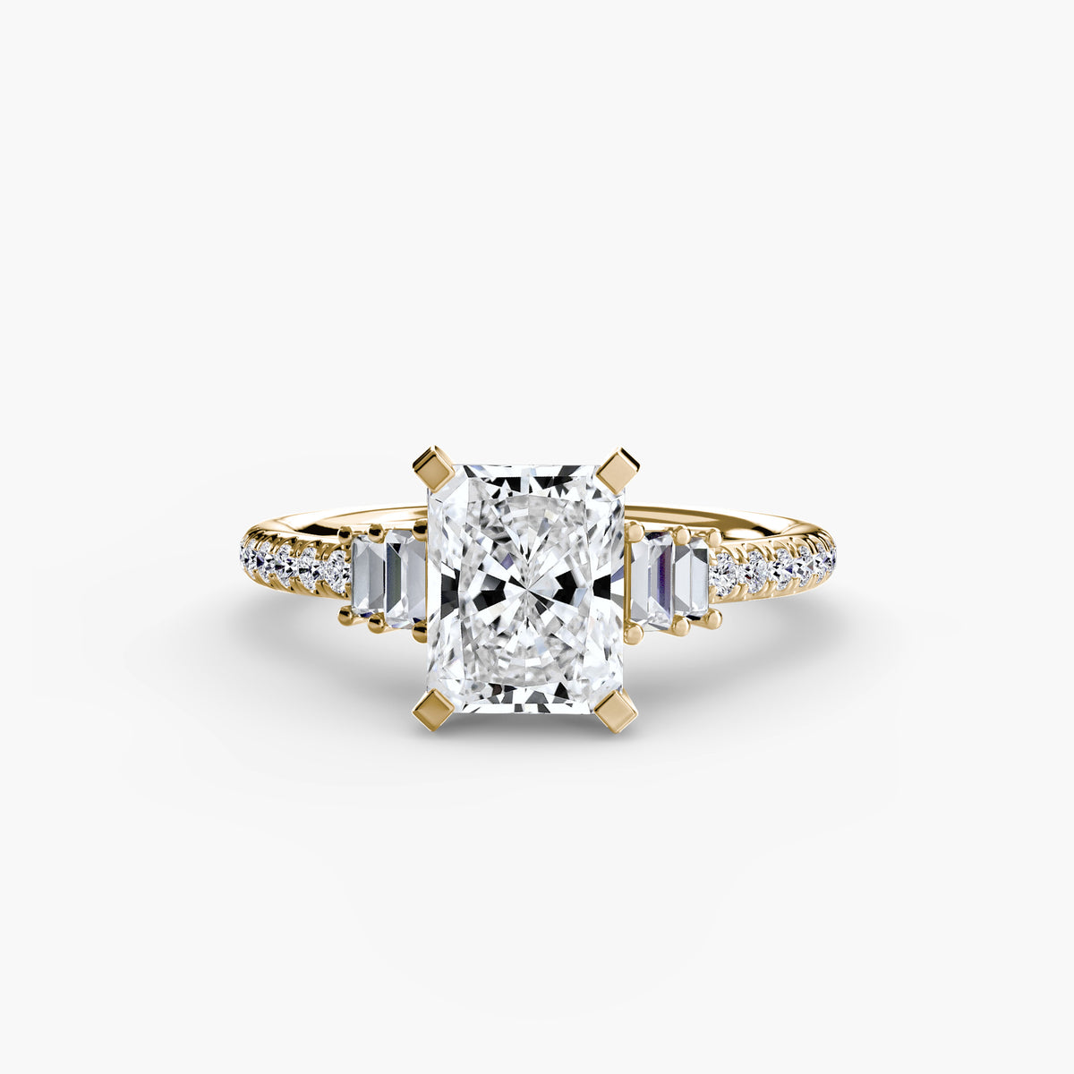 The Estelle Solitaire with Pavé Setting