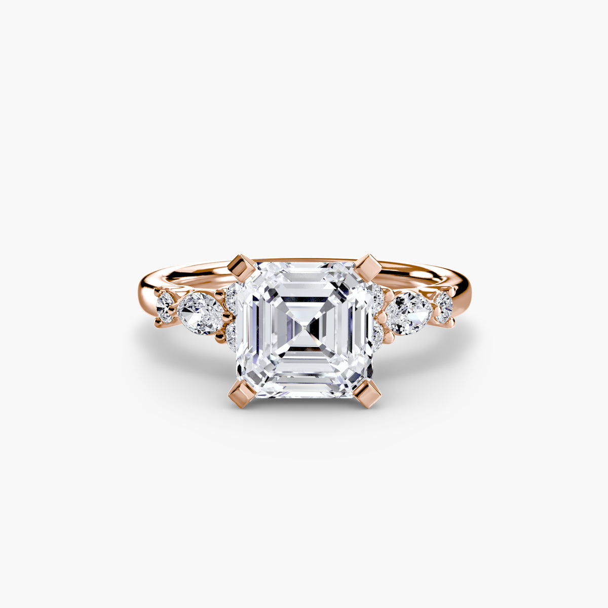 The Floral Accent Solitaire Setting