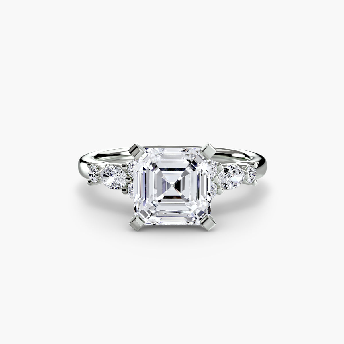 The Floral Accent Solitaire Setting