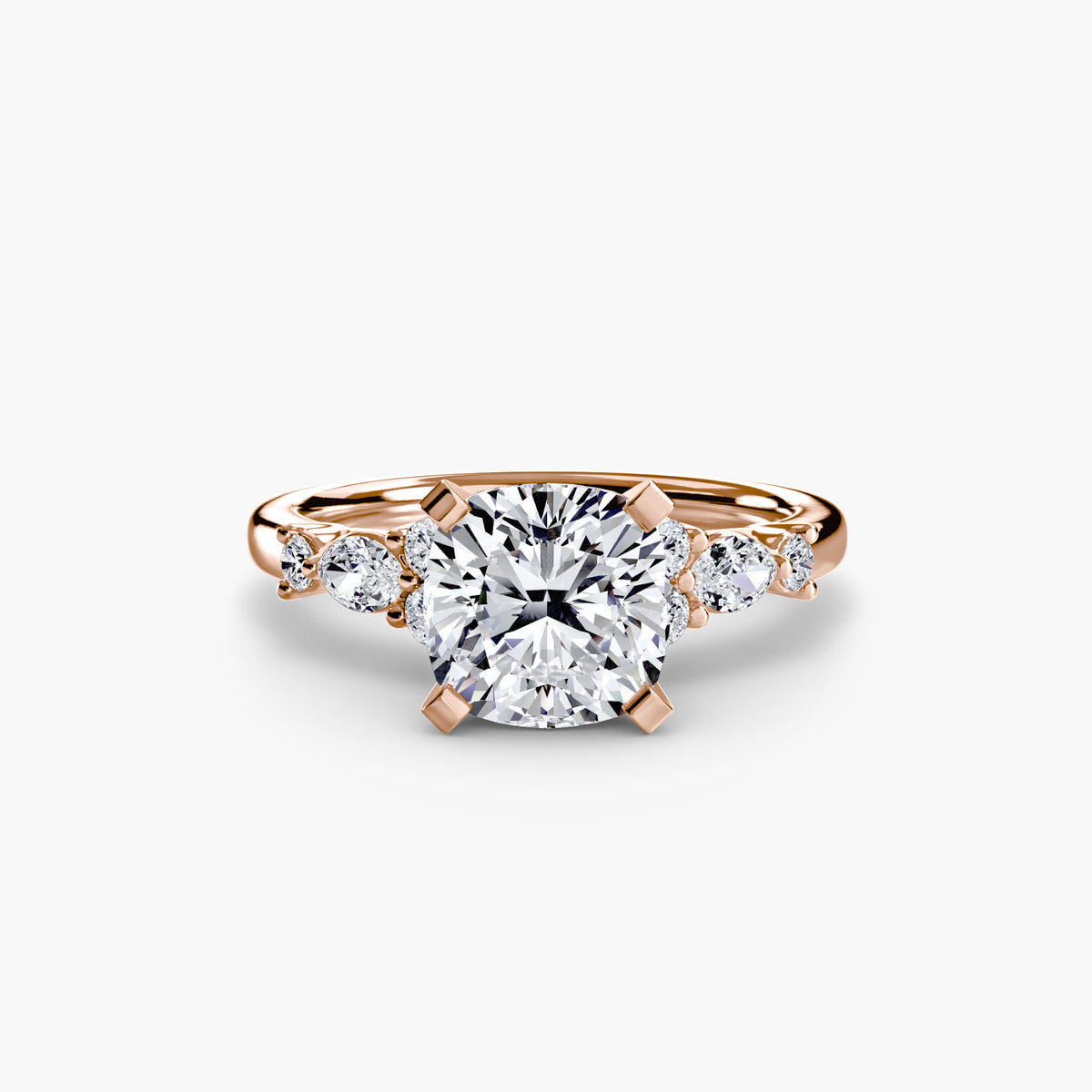 The Floral Accent Solitaire Setting