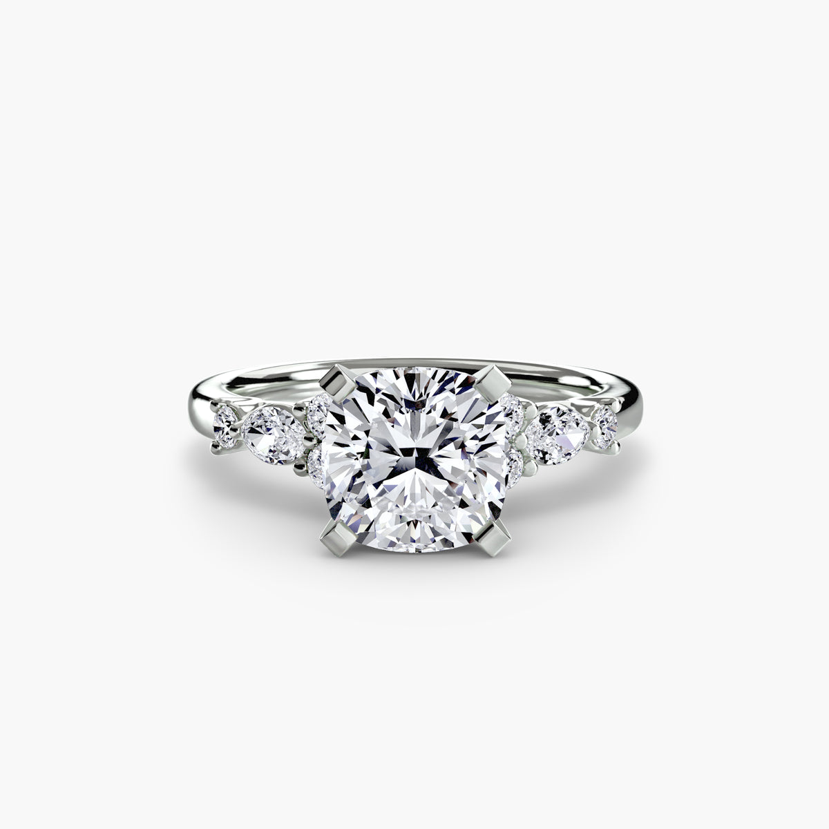 The Floral Accent Solitaire Setting
