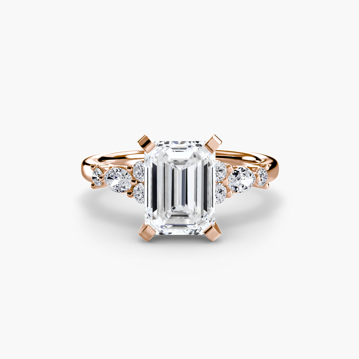 The Floral Accent Solitaire Setting