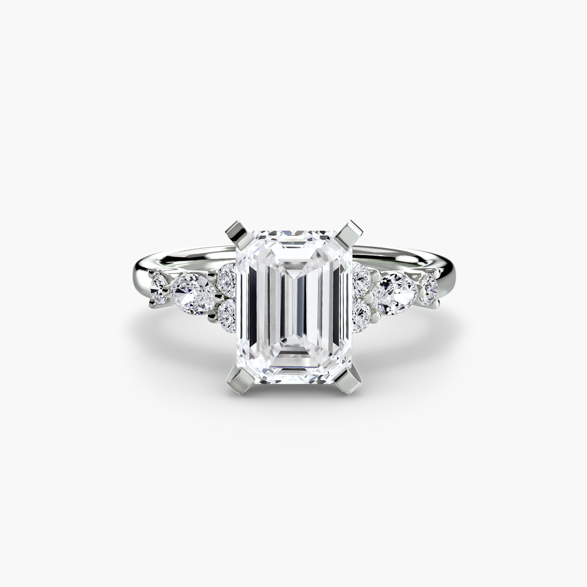 The Floral Accent Solitaire Setting