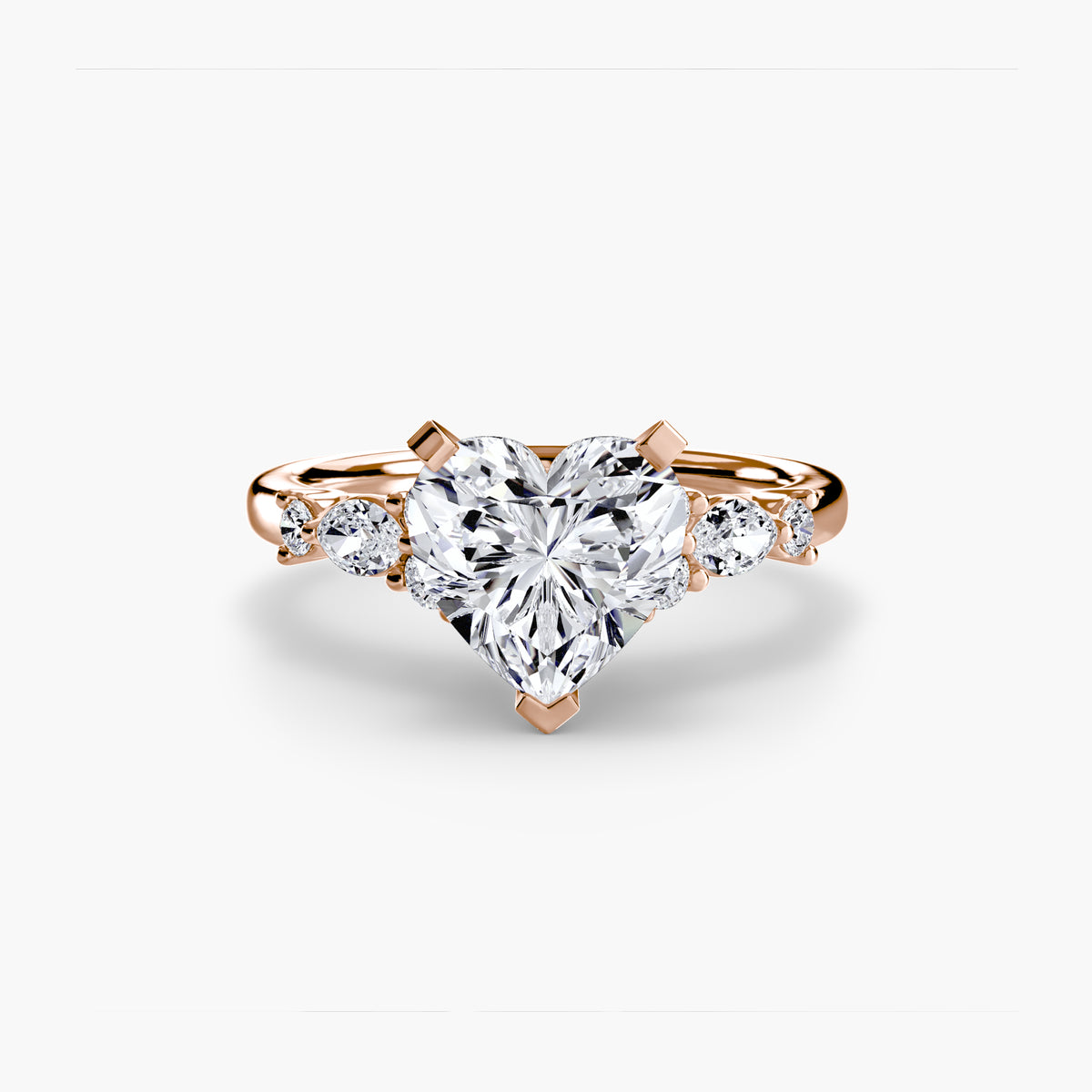 The Floral Accent Solitaire Setting