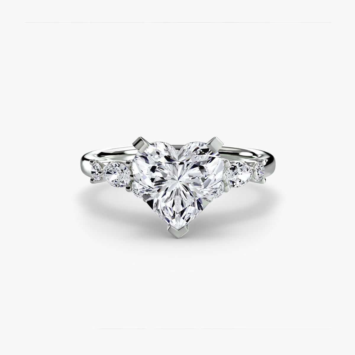 The Floral Accent Solitaire Setting