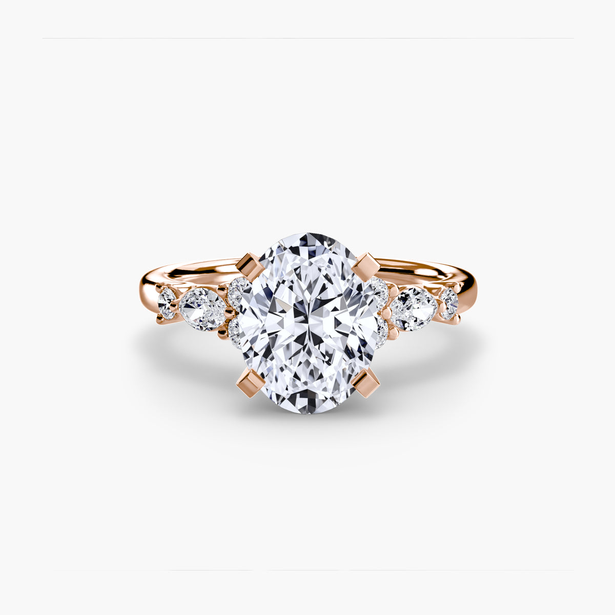 The Floral Accent Solitaire Setting