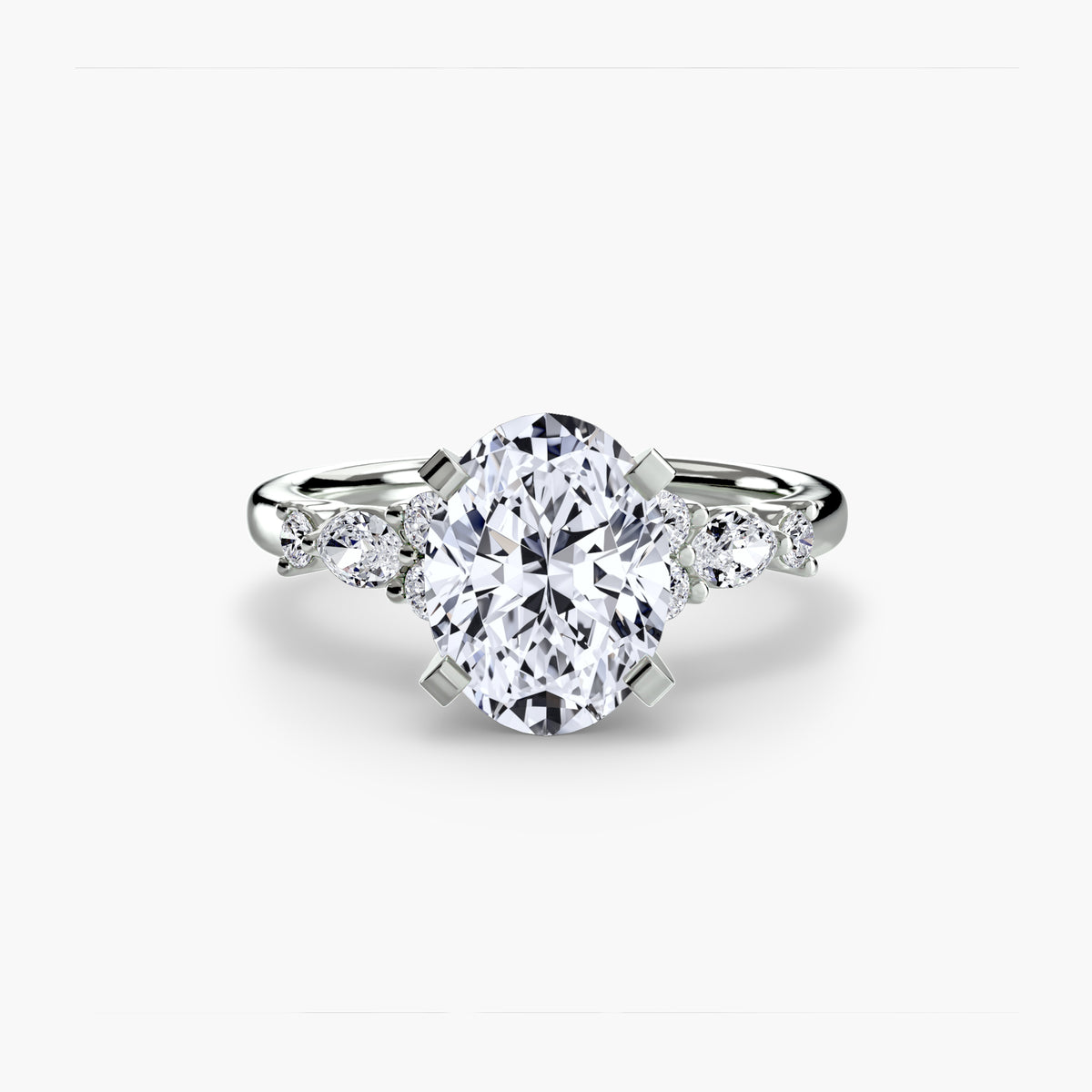 The Floral Accent Solitaire Setting