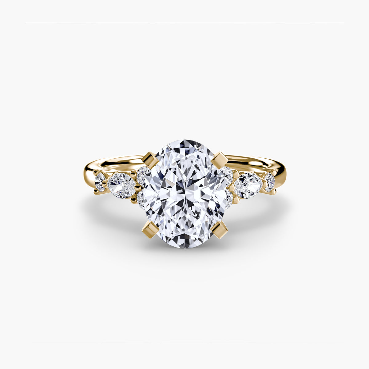 The Floral Accent Solitaire Setting