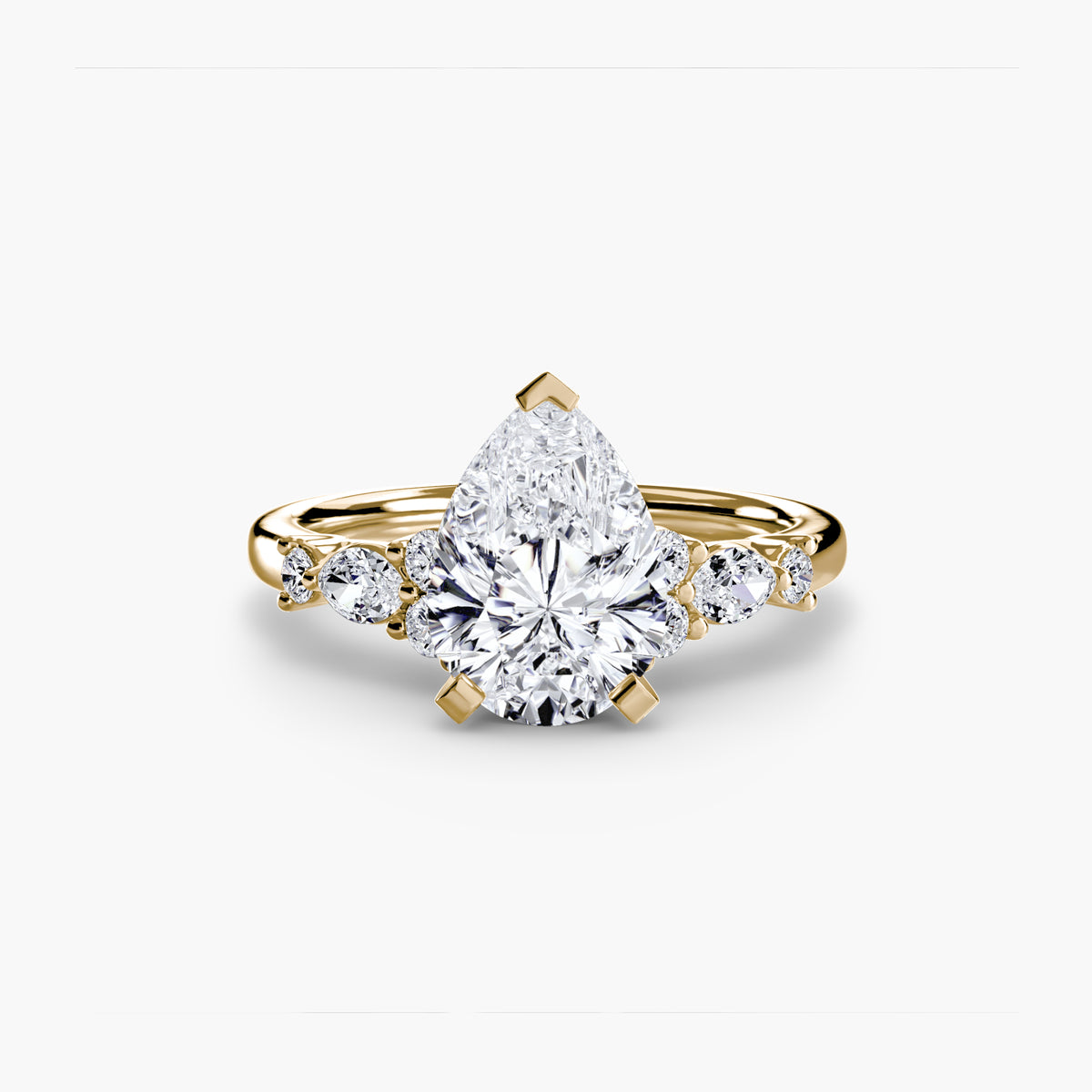 The Floral Accent Solitaire Setting