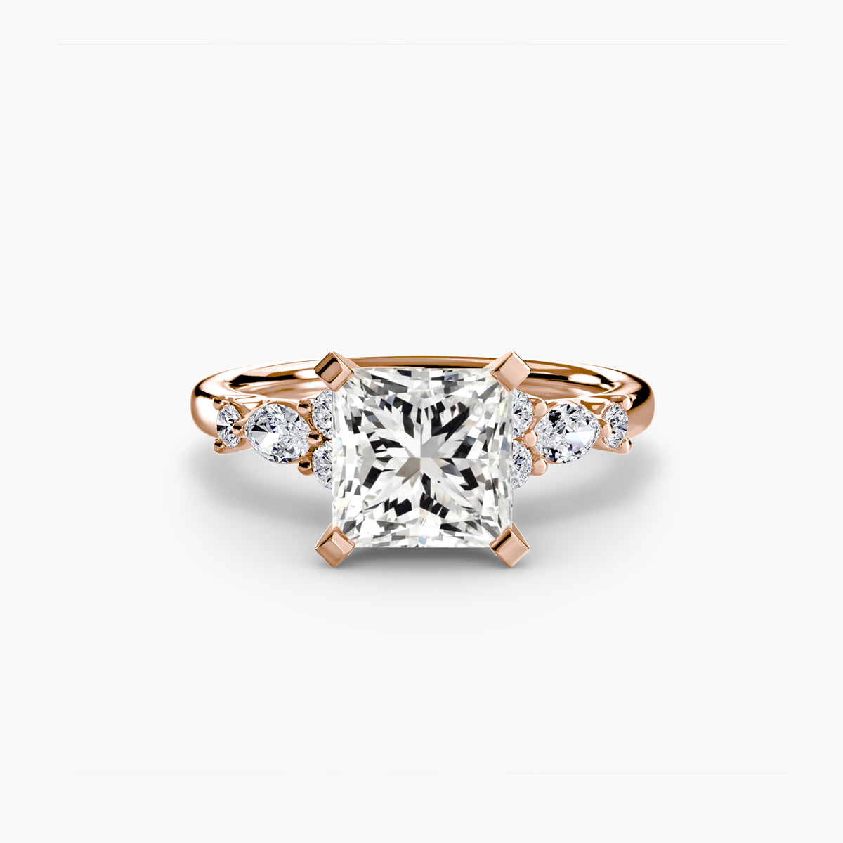 The Floral Accent Solitaire Setting