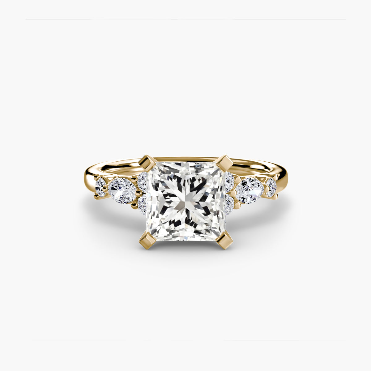 The Floral Accent Solitaire Setting