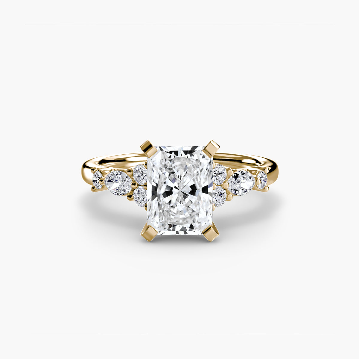The Floral Accent Solitaire Setting