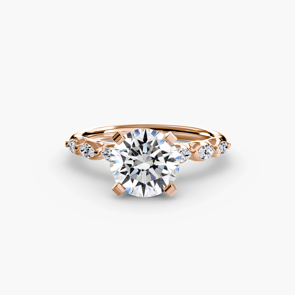 The Floral Accent Solitaire Setting