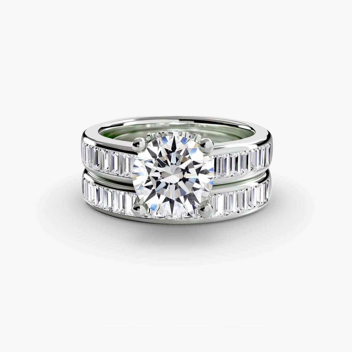 Baguette Channel Solitaire Setting