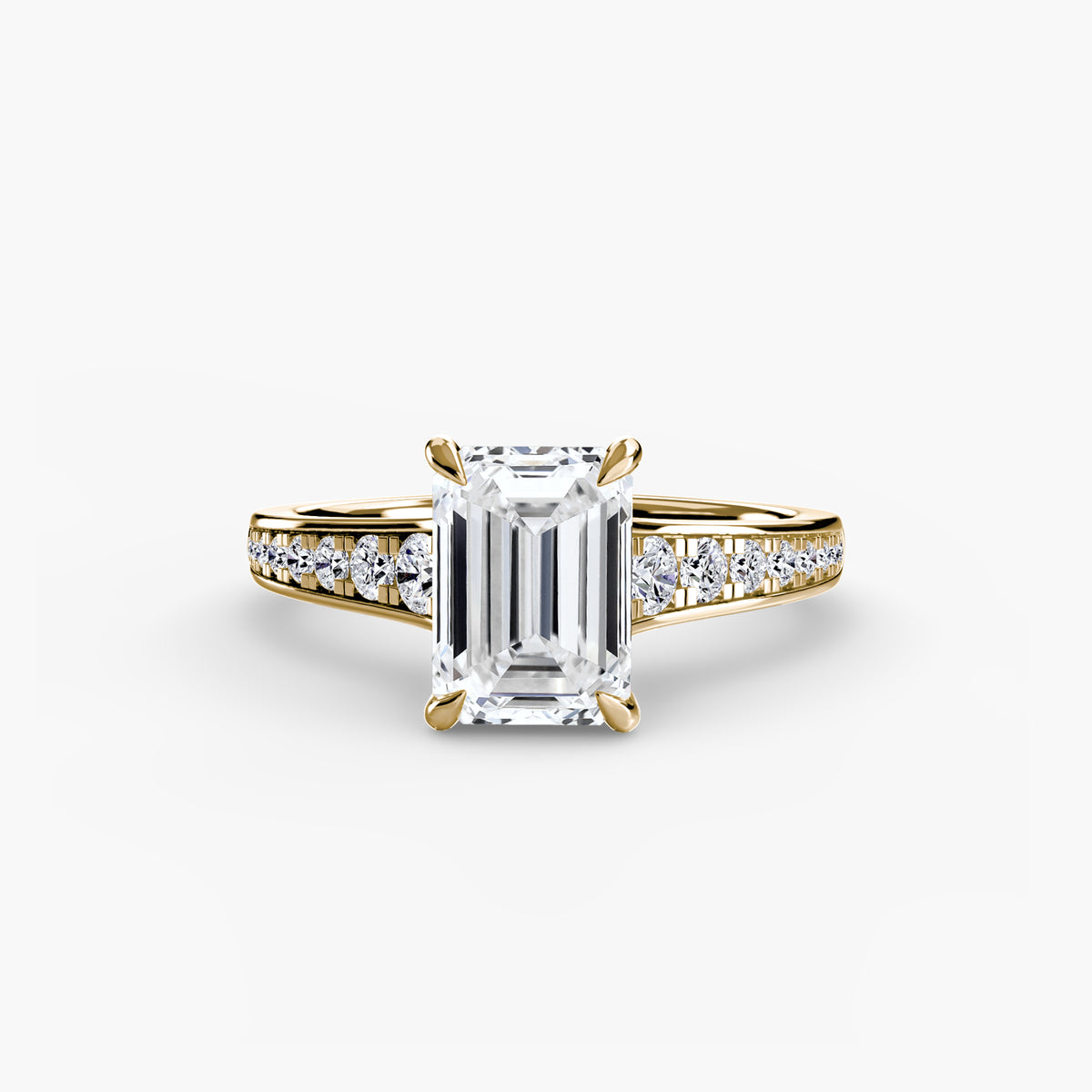 The Colette Solitaire with Pavé Setting