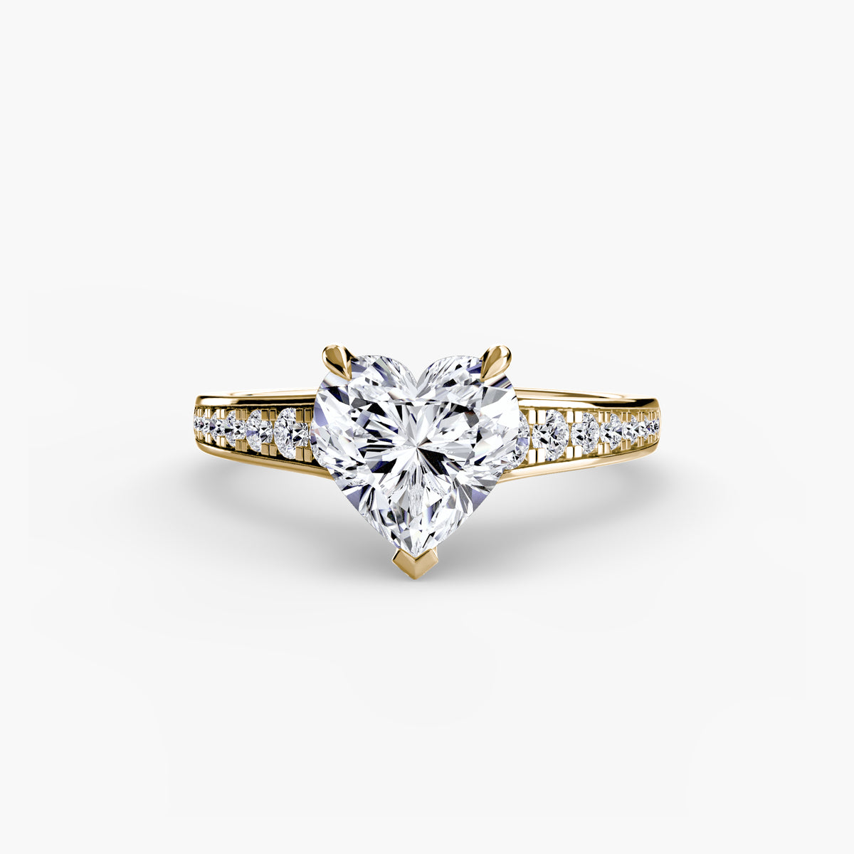 The Colette Solitaire with Pavé Setting