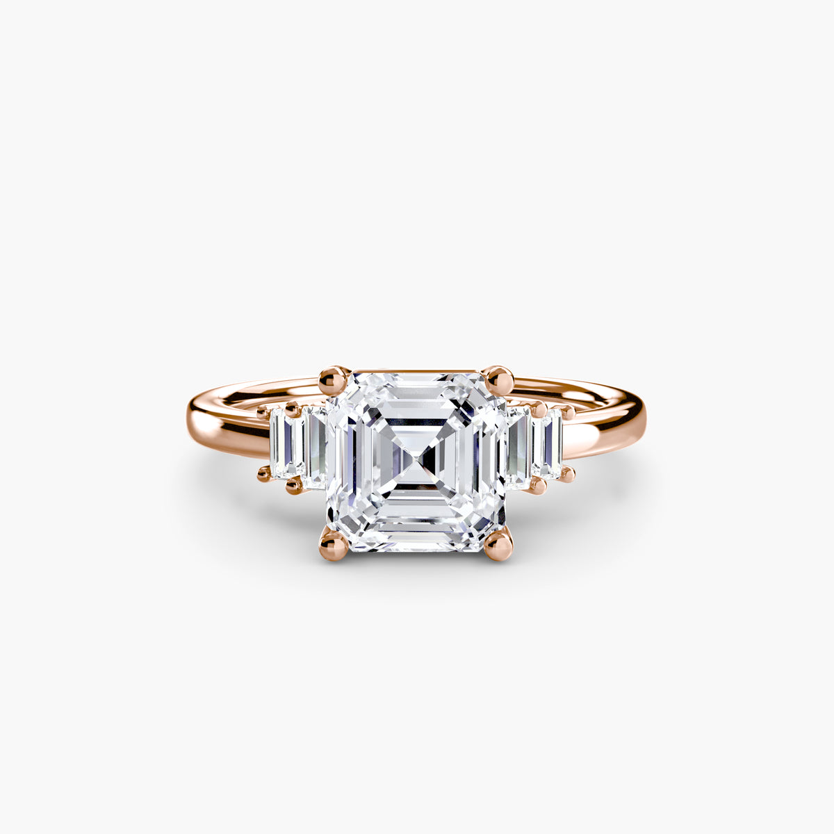 Baguette Accent Solitaire Setting