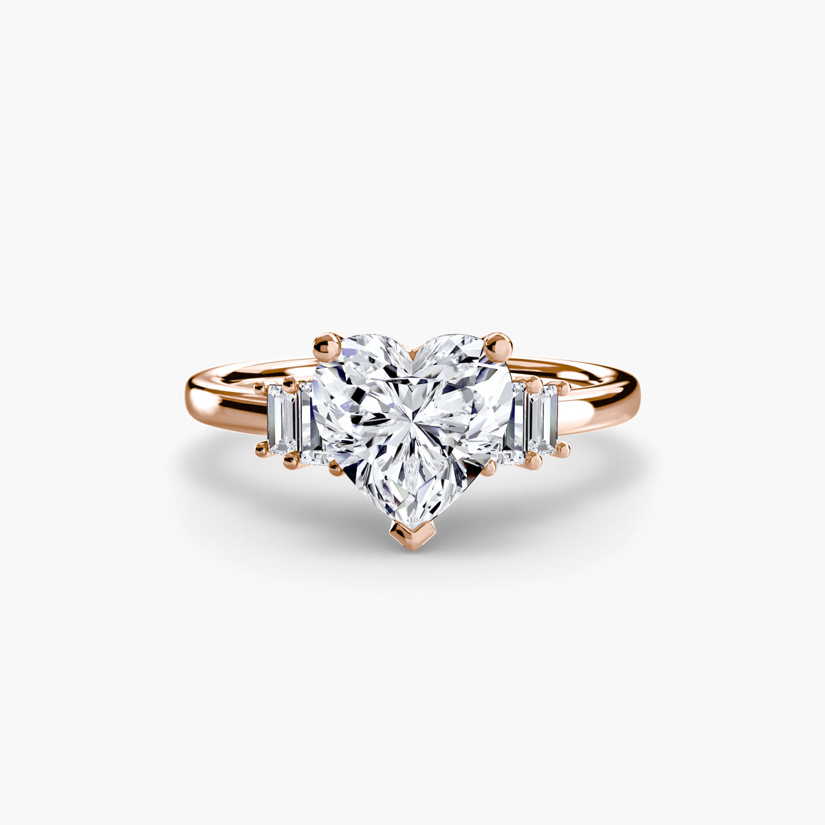 Baguette Accent Solitaire Setting