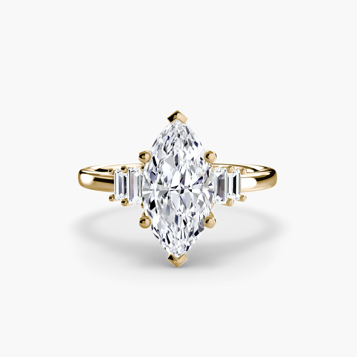 Baguette Accent Solitaire Setting