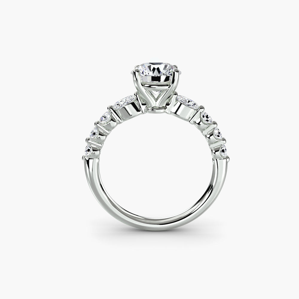 The Tiered Accent Ring Setting, setting