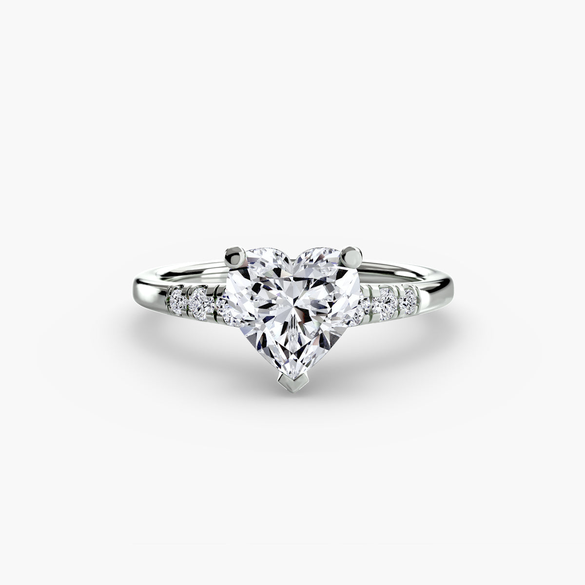 Solitaire with Shoulder Accents Setting