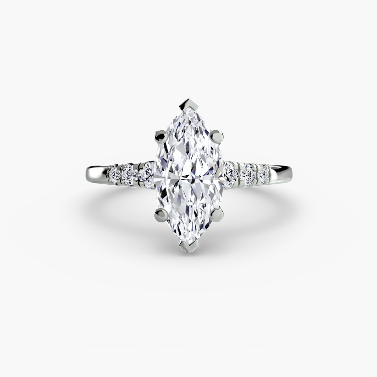 Solitaire with Shoulder Accents Setting
