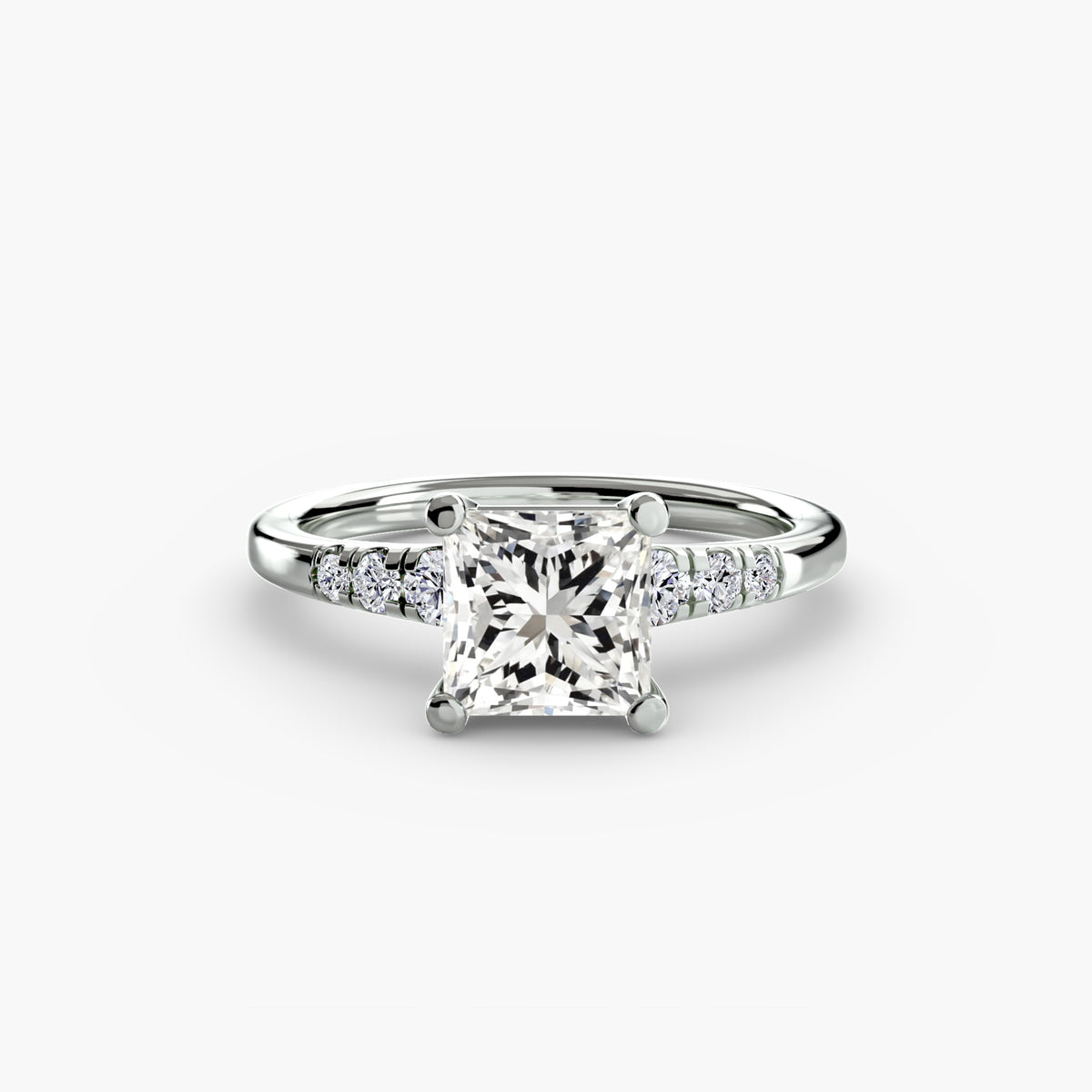 Solitaire with Shoulder Accents Setting