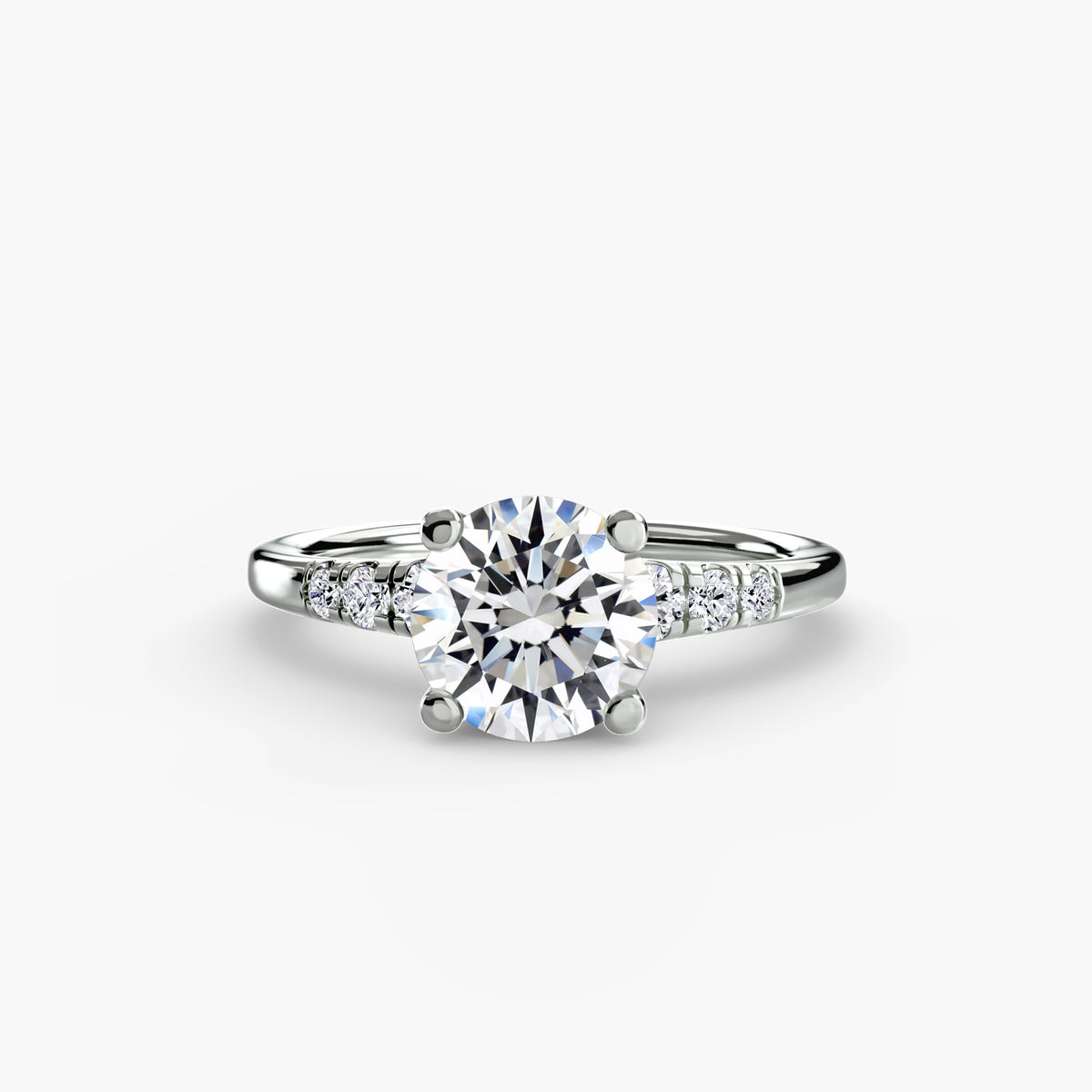 Solitaire with Shoulder Accents Setting