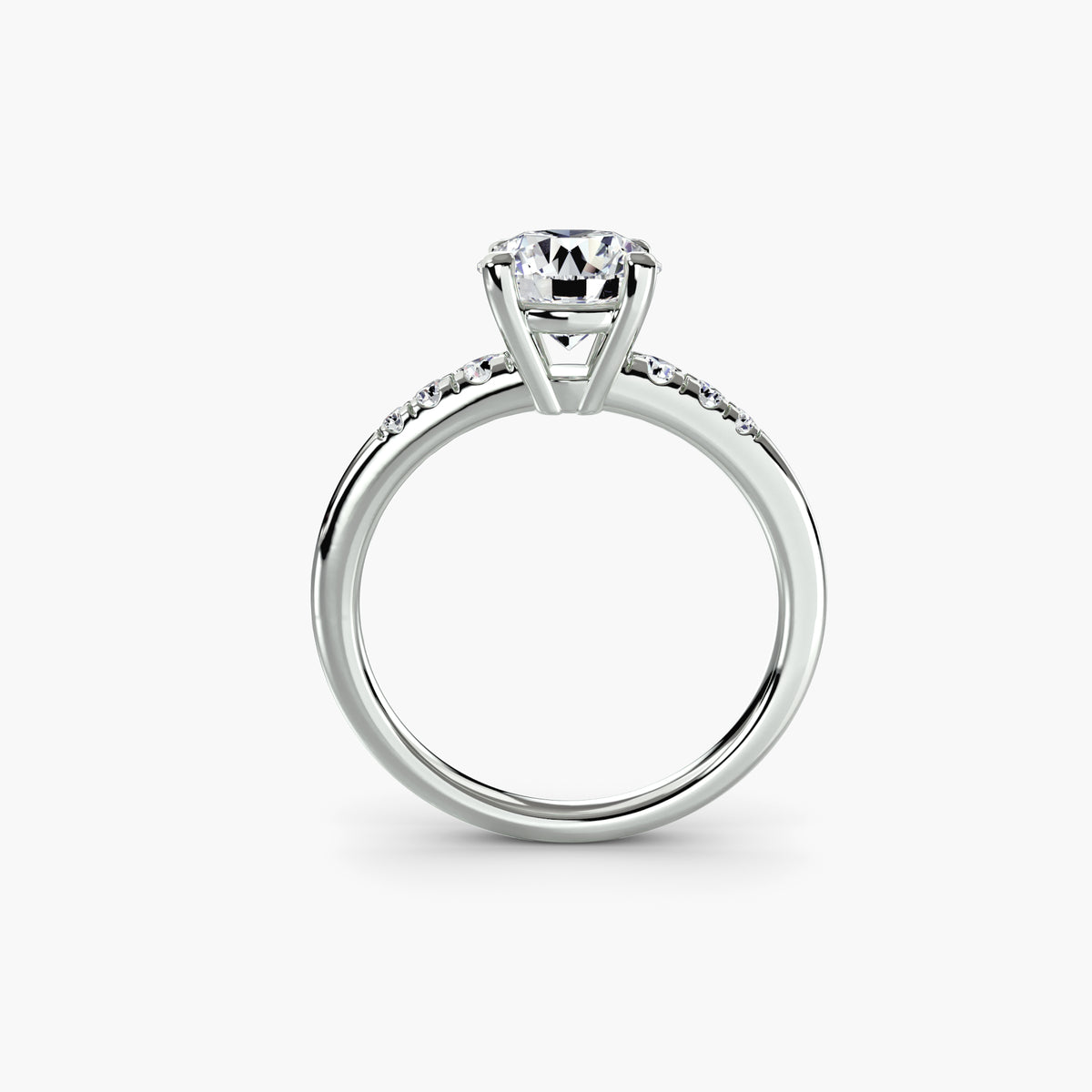 Solitaire with Shoulder Accents Setting