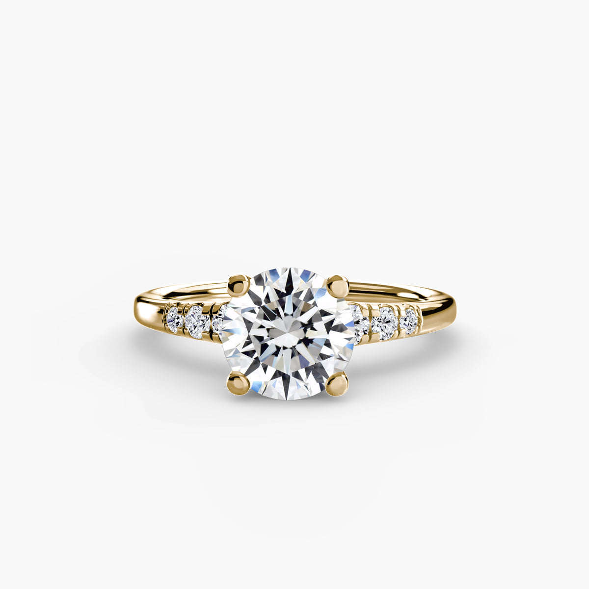 Solitaire with Shoulder Accents Setting