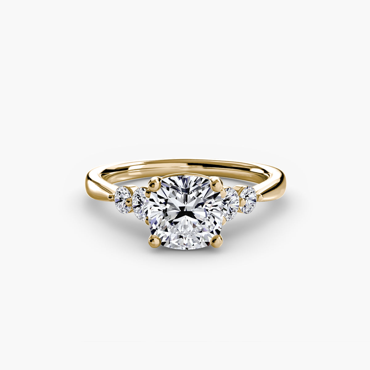 The Sylvie Solitaire with Shoulder Accents Setting