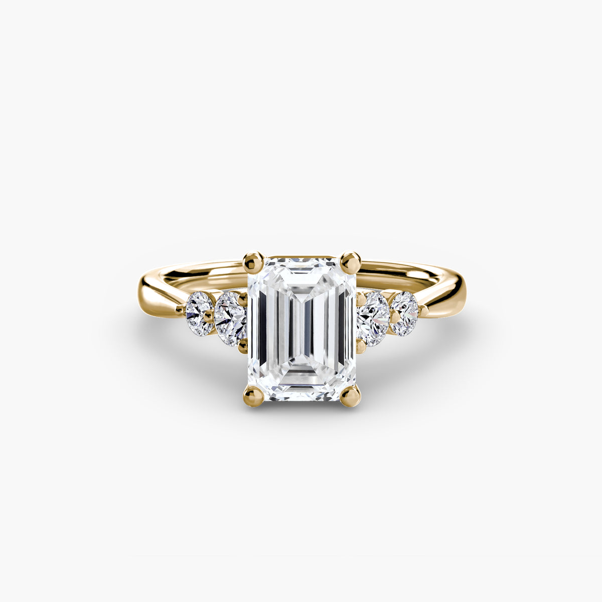 The Sylvie Solitaire with Shoulder Accents Setting