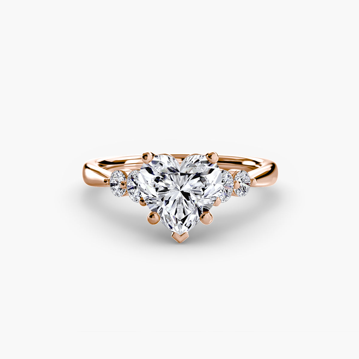 The Sylvie Solitaire with Shoulder Accents Setting