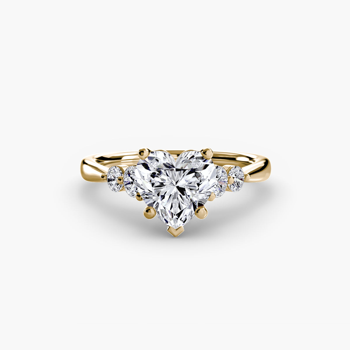The Sylvie Solitaire with Shoulder Accents Setting