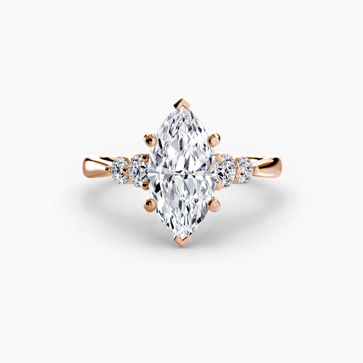 The Sylvie Solitaire with Shoulder Accents Setting