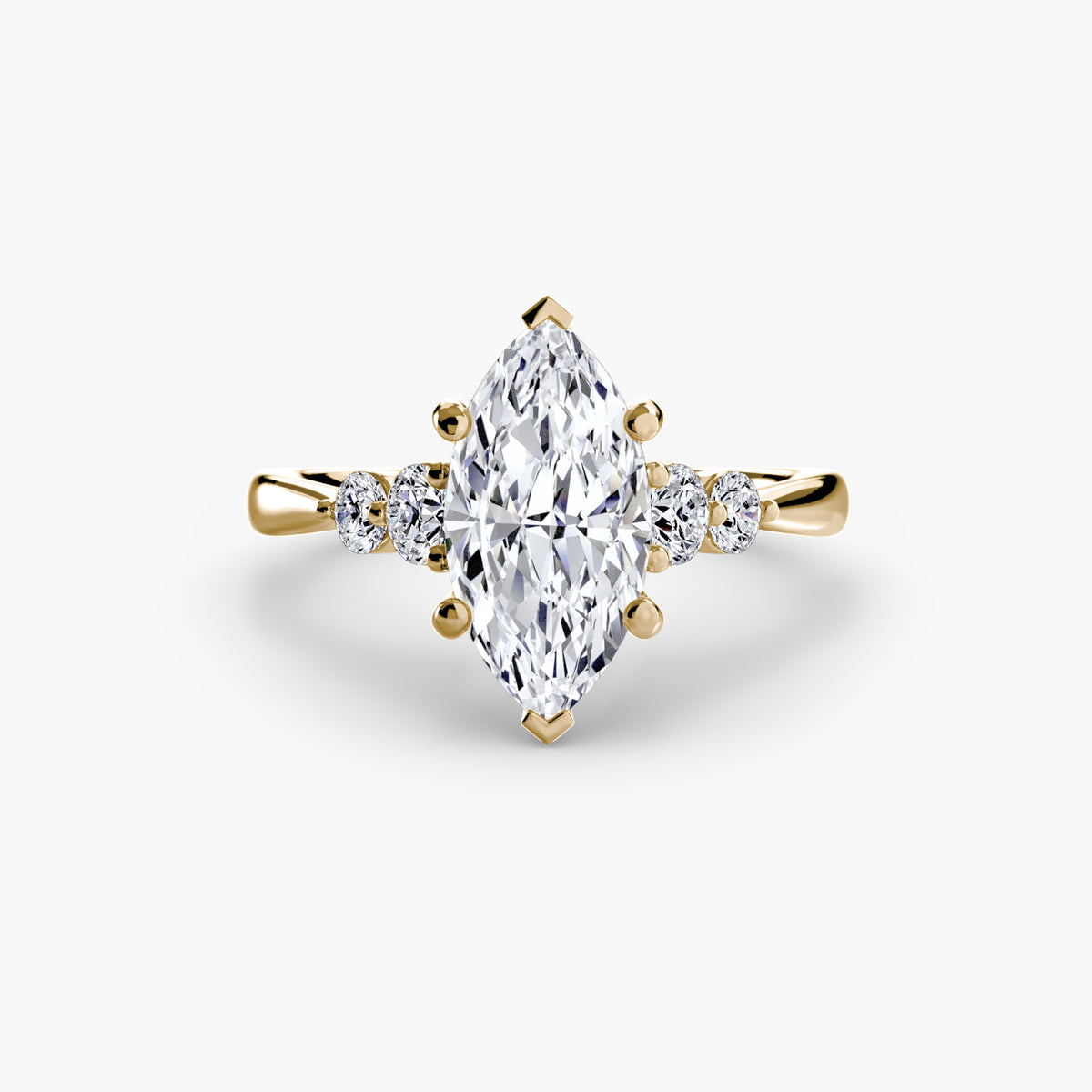 The Sylvie Solitaire with Shoulder Accents Setting