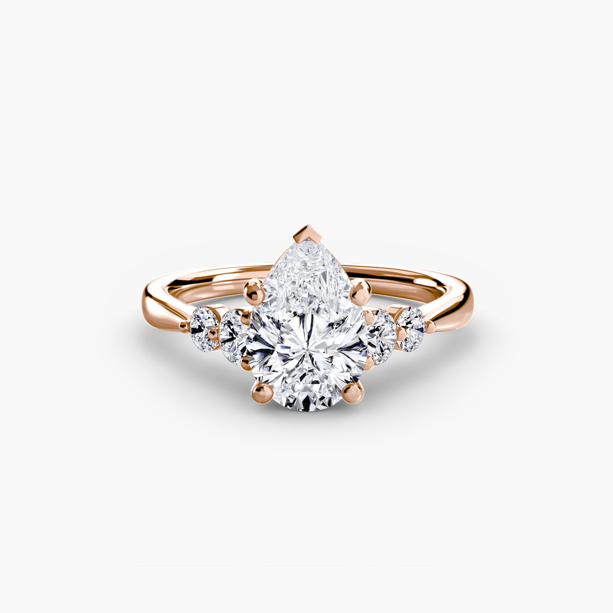 The Sylvie Solitaire with Shoulder Accents Setting