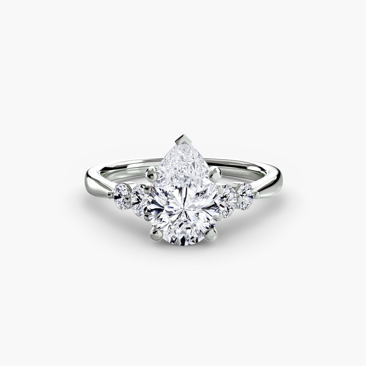 The Sylvie Solitaire with Shoulder Accents Setting