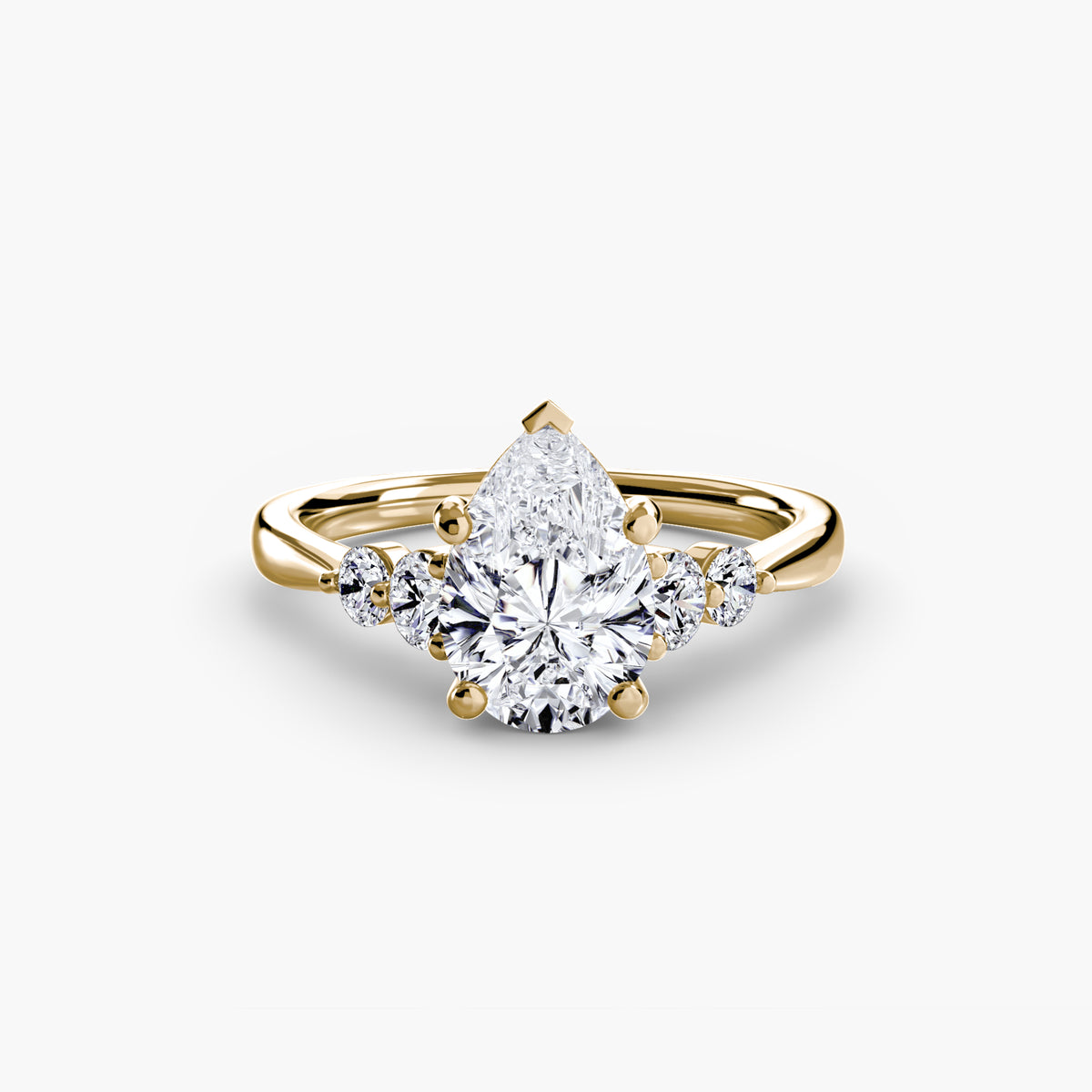 The Sylvie Solitaire with Shoulder Accents Setting